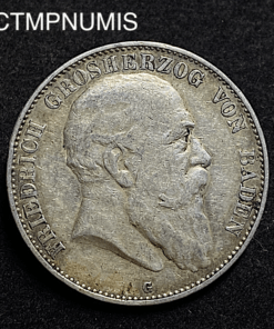 ,MONNAIE,BADEN,5,MARK,ARGENT,1903,