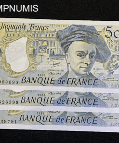 ,BILLET,50,FRANCS,QUENTIN,1983,NEUF,