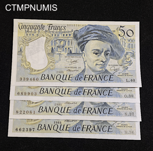 ,BILLET,50,FRANCS,QUENTIN,1984,NEUF,