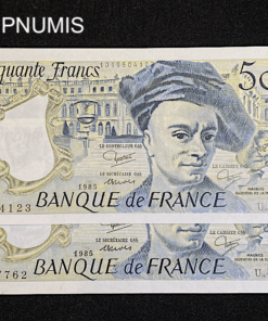 ,BILLET,50,FRANCS,QUENTIN,1985,NEUF,