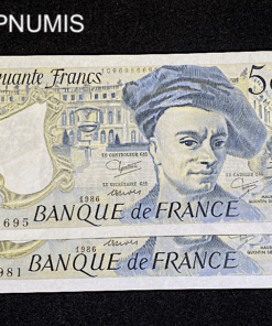 ,BILLET,50,FRANCS,QUENTIN,1986,NEUF,