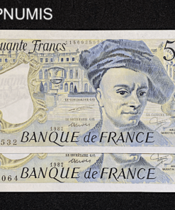 ,BILLET,50,FRANCS,QUENTIN,1987,NEUF,