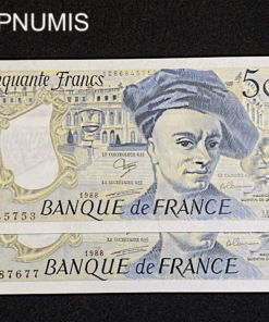 ,BILLET,50,FRANCS,DE,LE,TOUR,1988,NEUF,