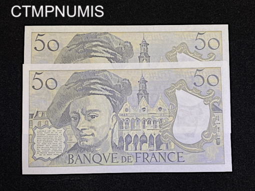 ,BILLET,50,FRANCS,DE,LE,TOUR,1988,NEUF,