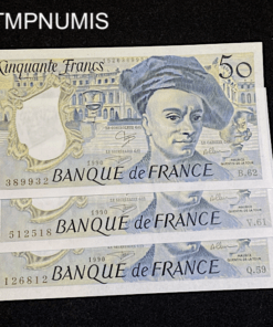 ,BILLET,50,FRANCS,QUENTIN,TOUR,1990,NEUF,