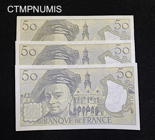 ,BILLET,50,FRANCS,QUENTIN,TOUR,1991,NEUF,