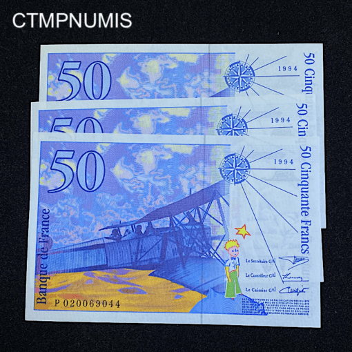 ,BILLET,SAINT,EXUPERY,50,FRANCS,1994,