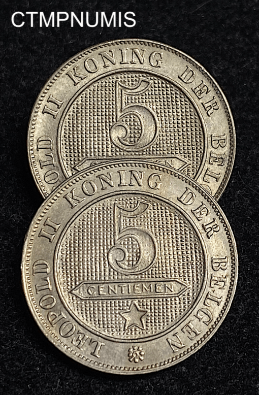 ,MONNAIE,BELGIQUE,5,CENTIMES,1900,