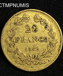 ,MONNAIE,20,FRANCS,OR,LOUIS,PHILIPPE,1842,