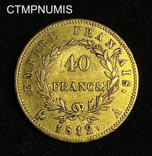 ,MONNAIE,40,FRANCS,OR,NAPOLEON,1812,