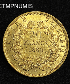 ,MONNAIE,20,FRANCS,OR,NAPOLEON,1860,