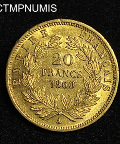 ,MONNAIE,20,FRANCS,OR,NAPOLEON,1860,