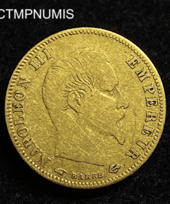 ,MONNAIE,5,FRANCS,OR,NAPOLEON,1856,