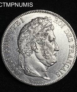 ,MONNAIE,5,FRANCS,ARGENT,LOUIS,PHILIPPE,1837,