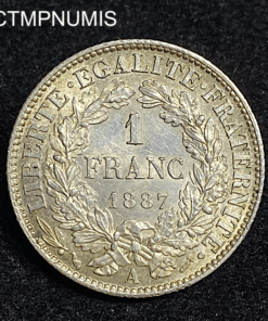 ,MONNAIE,1,FRANC,CERES,ARGENT,1887,