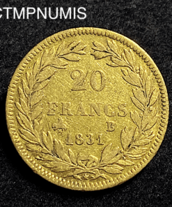 ,MONNAIE,20,FRANCS,OR,LOUIS,PHILIPPE,1831,B,ROUEN,