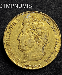 ,MONNAIE,20,FRANCS,OR,LOUIS,PHILIPPE,1834,