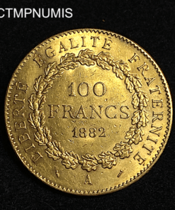 ,MONNAIE,100,FRANCS,OR,GENIE,1882,