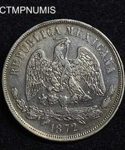 ,MONNAIE,MEXIQUE,1,PESO,ARGENT,1872,MEXICO,