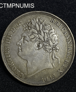 ,MONNAIE,ROYAUME,UNI,1,CROWN,ARGENT,1822,