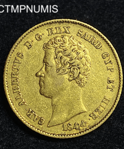 ,MONNAIE,ITALIE,20,LIRE,OR,1844,TURIN,