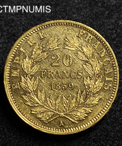 ,MONNAIE,20,FRANCS,OR,NAPOLEON,1859,