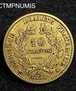 ,MONNAIE,10,FRANCS,OR,CERES,1851,