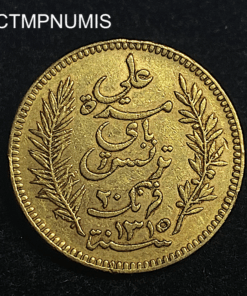 ,MONNAIE,TUNISIE,20,FRANCS,OR,1897,