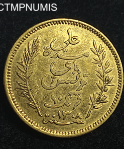 ,MONNAIE,TUNISIE,10,FRANCS,OR,1891,