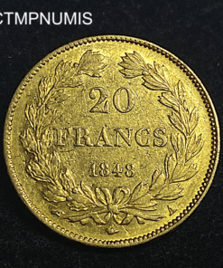 ,MONNAIE,20,FRANCS,OR,1848,LOUIS,