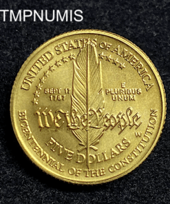 ,MONNAIE,ETATS,UNIS,5,DOLLAR,OR,1987,