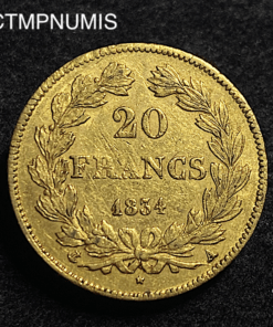 ,MONNAIE,20,FRANCS,OR,LOUIS,PHILIPPE,1834,