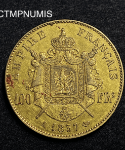 ,MONNAIE,100,FRANCS,OR,NAPOLEON,1857,