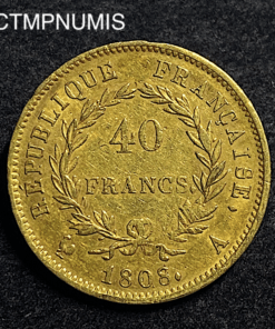 ,MONNAIE,40,FRANCS,OR,NAPOLEON,1808,