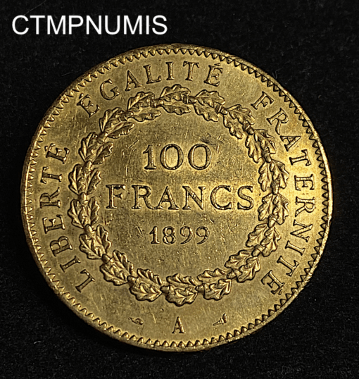 ,MONNAIE,100,FRANCS,OR,GENIE,1899,