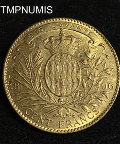 ,MONNAIE,MONACO,100,FRANCS,OR,1896,