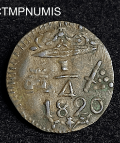 ,MONNAIE,COLOMBIE,1,QUARTO,SANTA,MARTA,1820,