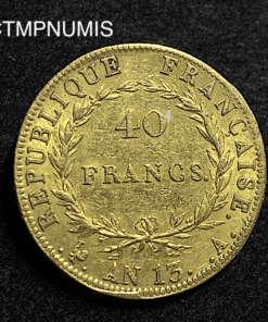 ,MONNAIE,40,FRANCS,OR,NAPOLEON,AN,13,