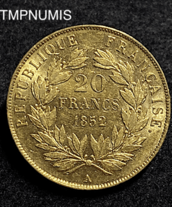 ,MONNAIE,20,FRANCS,OR,LOUIS,NAPOLEON,1852,