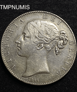 ,MONNAIE,ROYAUME,UNI,1,CROWN,1844,ARGENT,