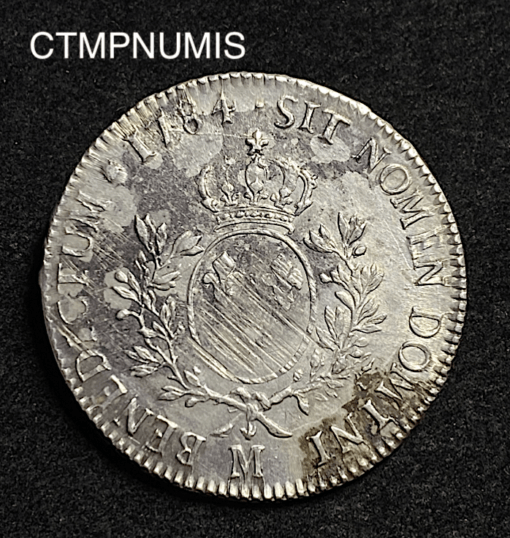 ,MONNAIE,LOUIS,XVI,ECU,ARGENT,1784,M,TOULOUSE,