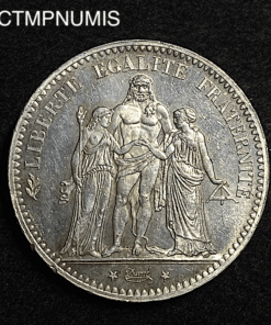 ,MONNAIE,5,FRANCS,ARGENT,HERCULE,1877,