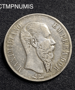 ,MONNAIE,MEXIQUE,1,PESO,ARGENT,1866,MEXICO,