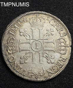 ,MONNAIE,ROYALE,LOUIS,XIV,ECU,AUX,8,L,1691,LIMOGES,